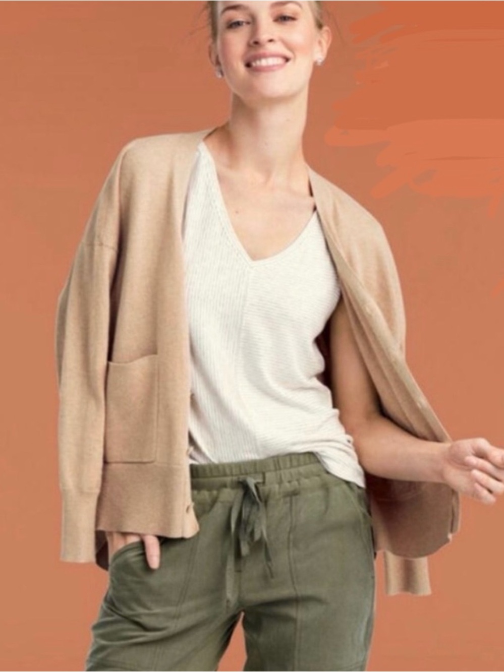 CAbi B-Side Cardigan In Tan Style Number 3711